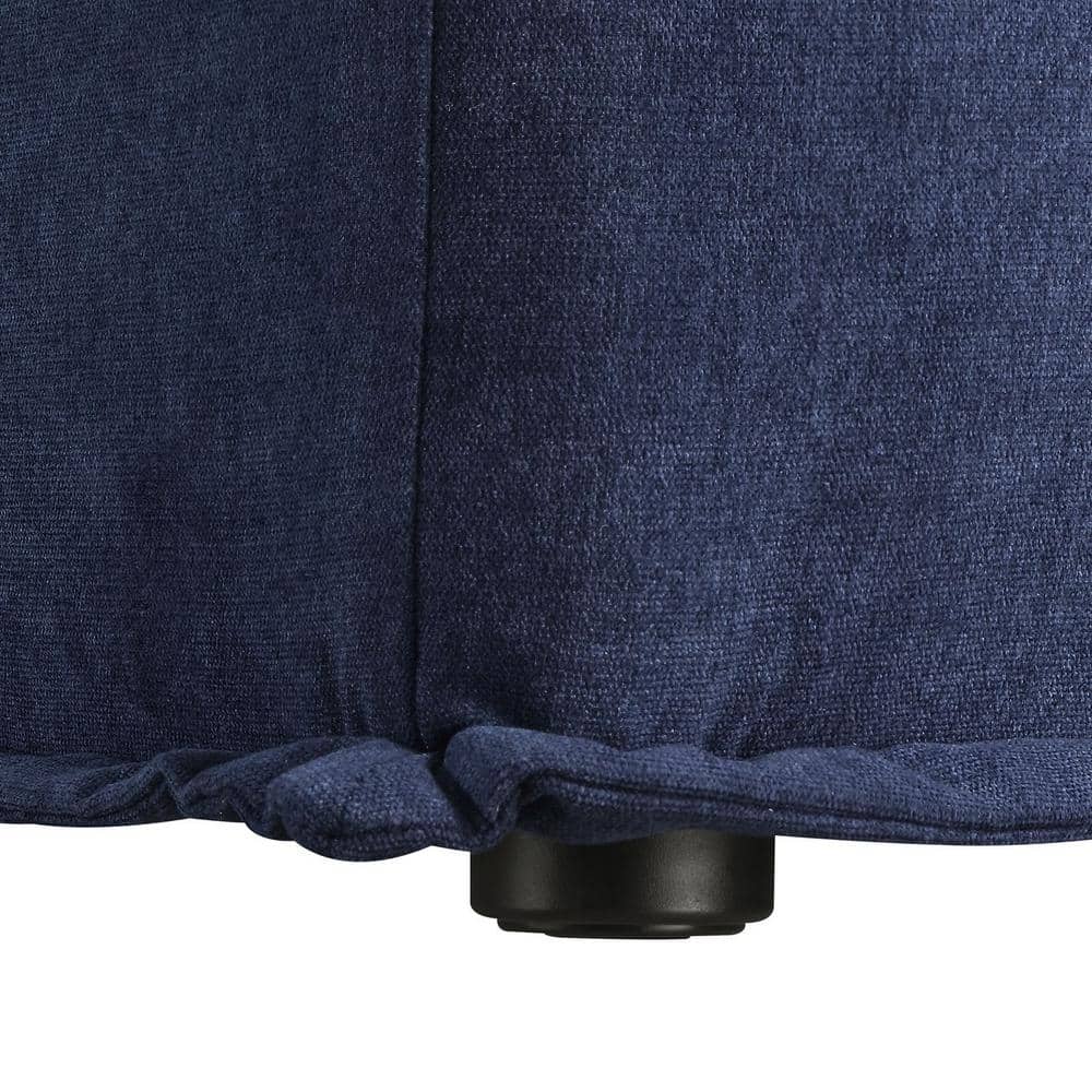 Modular Cube Seating in Durable Blue Linen 42" Square
