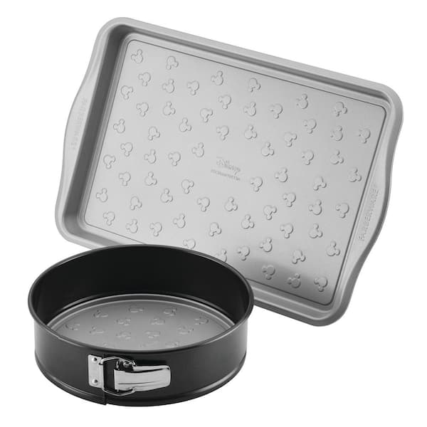 Farberware Disney Bake with Mickey Mouse 2-Piece Black Cookie Pan and Springform Pan Set