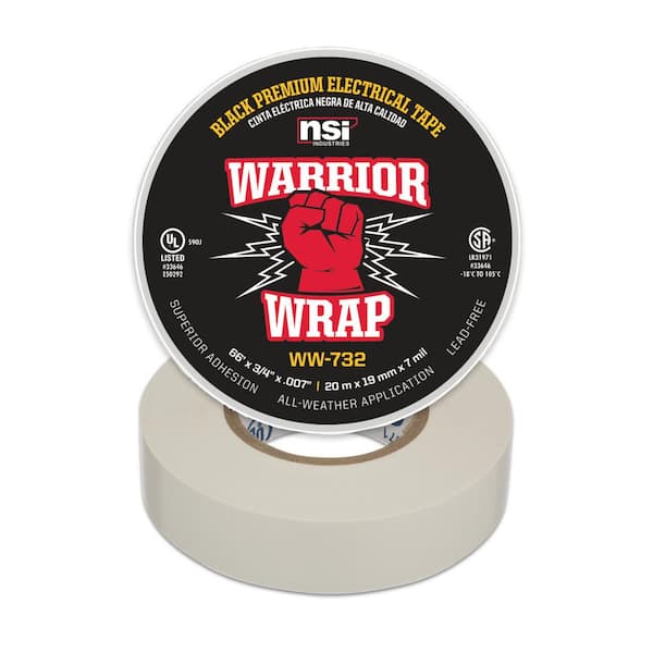 7 mil White Vinyl Premium Electrical Tape