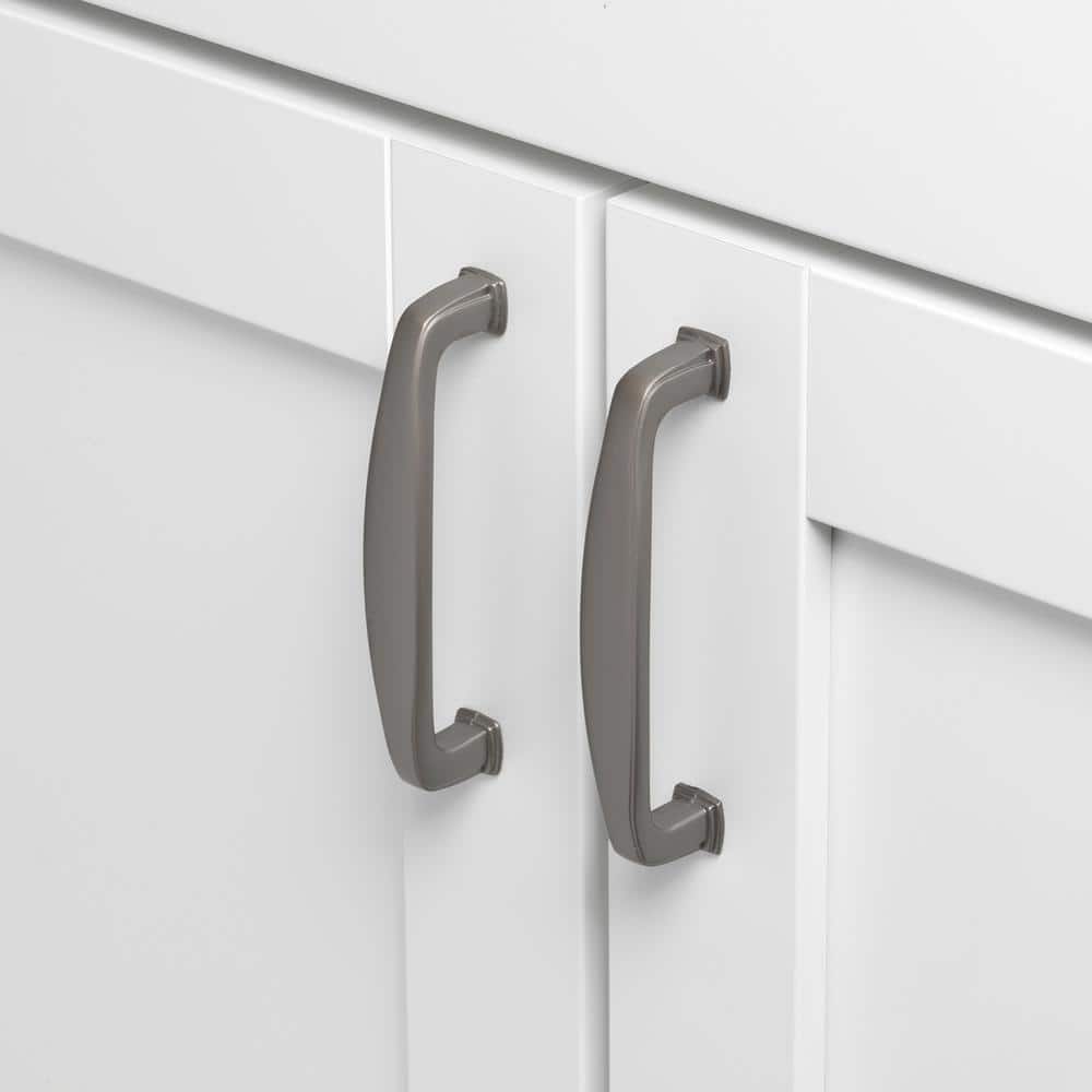 Graphite Gray Zinc Alloy Bar Cabinet Pull with Mounting Hardware, 10 Pack