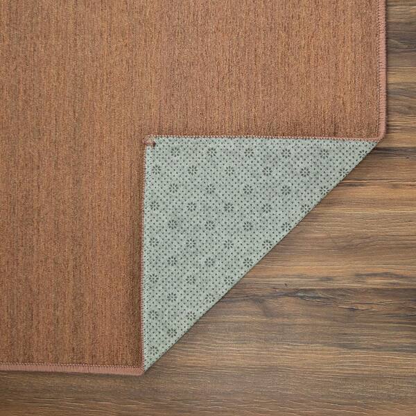 My Magic Carpet Solid Espresso 3 ft. x 5 ft. Machine Washable Accent Rug - image 4