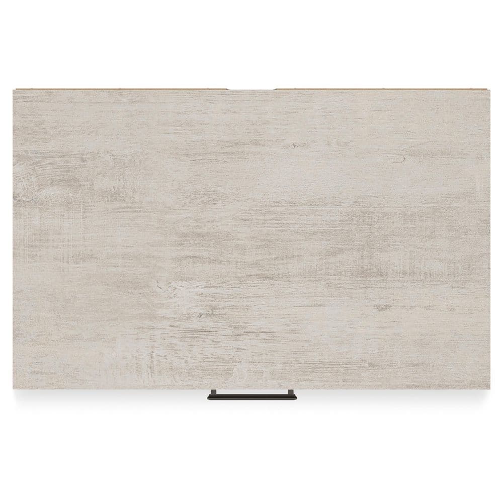 Gray Oak Grain 5-Drawer Farmhouse Dresser