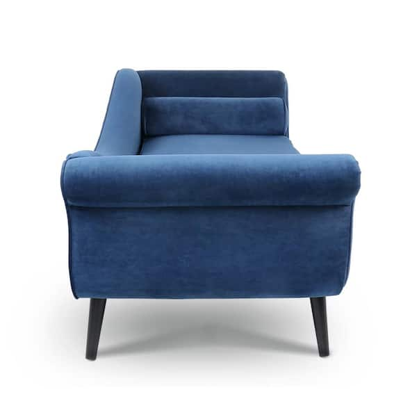 Navy blue chaise lounge chair hot sale