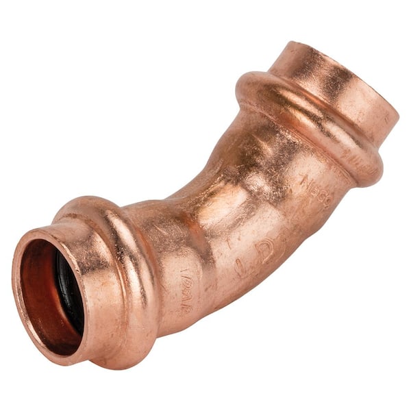 NIBCO 1/2 in. Copper 45-Degree Press x Press Pressure Elbow