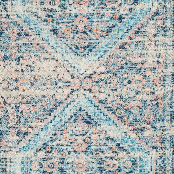 Safavieh Saffron Collection SFN577A Handmade Boho Chic Distressed Cotton Accent Rug Blue 2'3 x 4' Turquoise Safavieh Saffron Collection SFN577A Handmade Boho Chic Distressed Cotton Accent Rug Blue 2'3 x 4' Turquoise