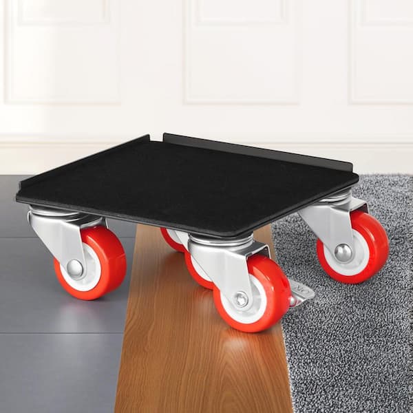 Furniture Dolly, Maximum Load 1200 lbs. Heavy Duty Furniture Movers with 5 360° Rotation Wheels, Carbon Steel Panel,