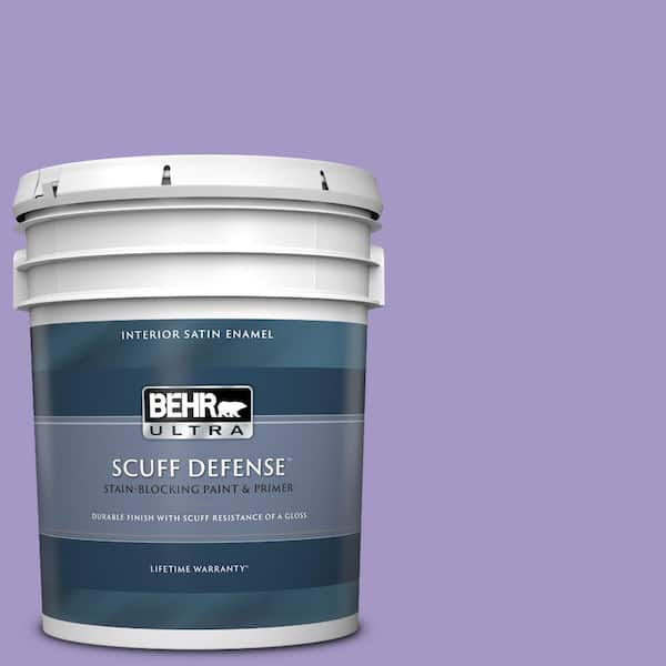 BEHR ULTRA 5 gal. #640B-5 Bloomsberry Extra Durable Satin Enamel Interior Paint & Primer