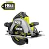 RYOBI ONE+ HP 18V Brushless Cordless 7-1/4 in. Circular Saw (Tool Only) PBLCS302B