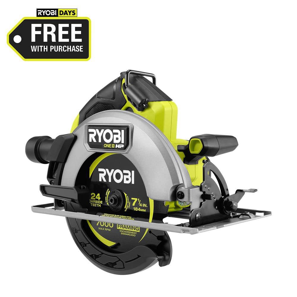 RYOBI ONE+ HP 18V Brushless Cordless 7-1/4 in. Circular Saw (Tool Only) PBLCS302B