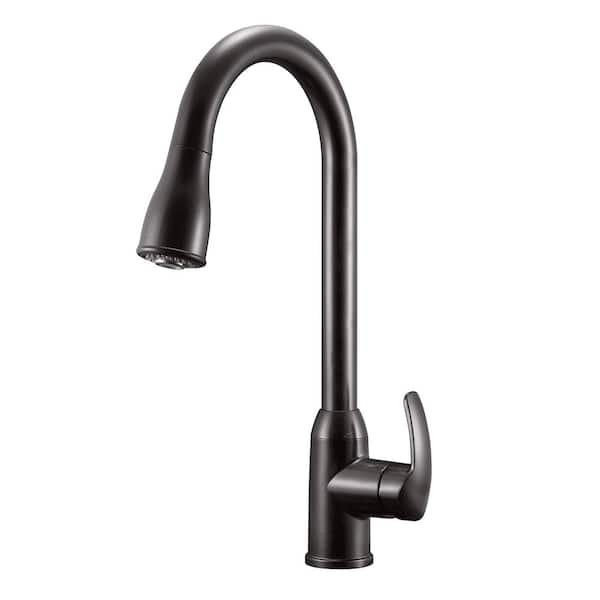 Dura Faucet RV Single-Handle Pull-Down Sprayer Kitchen Faucet in Venetian Bronze