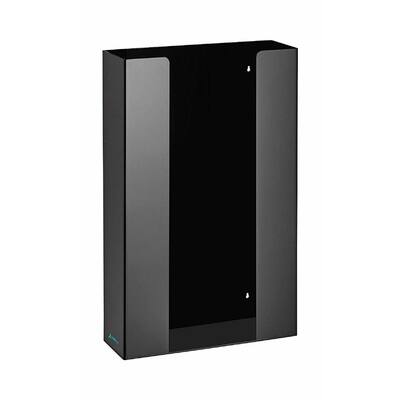 Triple Box Capacity Acrylic Black Glove Dispenser