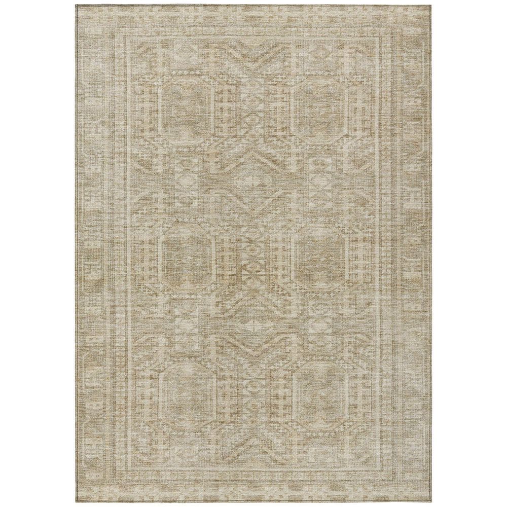 Chantille Machine Washable Indoor/Outdoor Abstract ACN1920 Beige 5 ft. x 7 ft. 6 in. Area Rug price history on PriceWatchPro