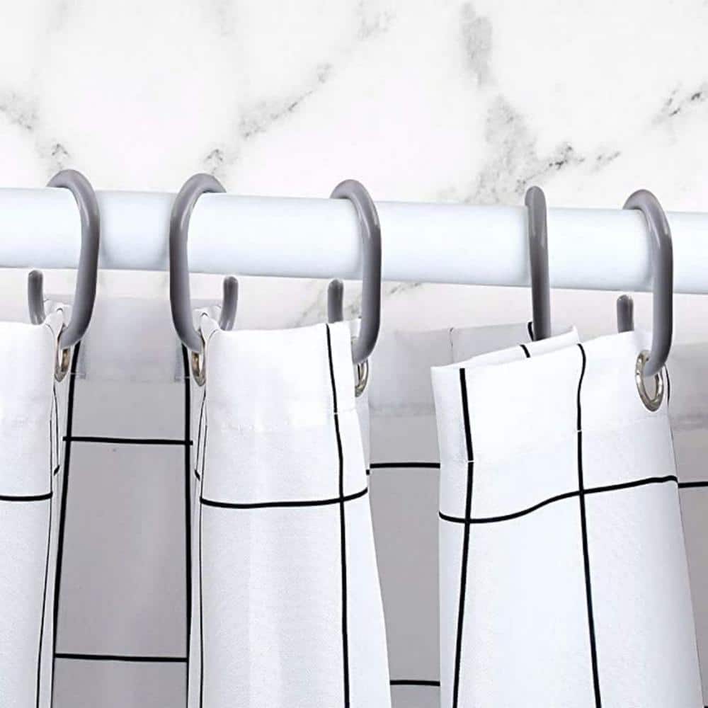 10 Pack Plastic Hanging Loop Shower Curtain Rings With Roman Rod Clip Hook  Mute Window Buckles For Home Boho Rainbow Decor And Wholesale Boho Rainbow  Decorative Accessories From Longmaoya, $7.32