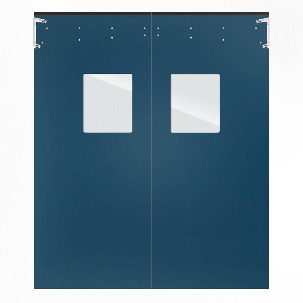 Optima 1/4 in. x 60 in. x 84 in. Single-Ply Blue Impact Door
