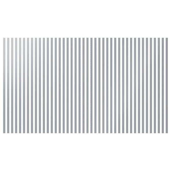 Ekena Millwork Adjustable Slat Wall 1/8 in. T x 1 ft. W x 4 ft. L Grey Acrylic Decorative Wall Paneling (42-Pack)
