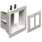 Arlington Industries 2-Gang Recessed TV Box for Power and Low Voltage