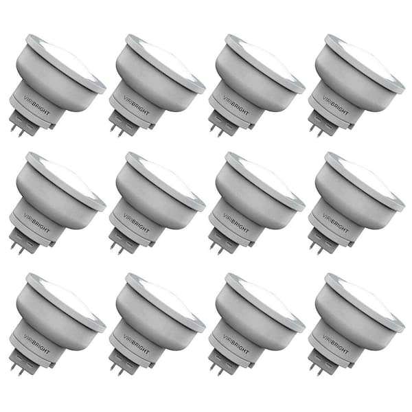 Viribright 35-Watt Equivalent (2,700K) MR16 Non-Dimmable GU5.3 Base Halogen Replacement LED Light Bulb Warm White (12-Pack)