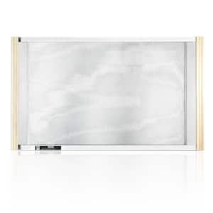 45 in. x 15 in. Clear Wood Adjustable Wood Frame Quick Slide Window Screen (Pack of 12)