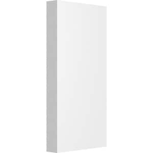 1/2 in. x 2-1/2 in. x 5 in. PVC Standard Foster Plinth block Moulding with Square Edge