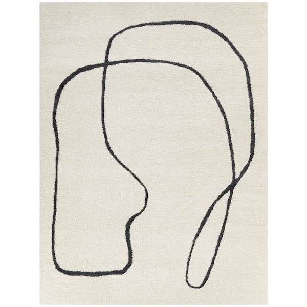BALTA Remco Cream 5 ft. x 7 ft. Abstract Area Rug