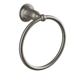 KOHLER Kelston Towel Ring In Vibrant Brushed Nickel K-13507-BN - The