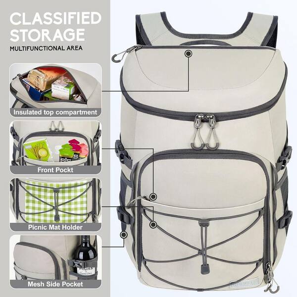 Misopily 26 qt. Insulated Backpack Cooler 36/54 Can Capacity  display picture 1