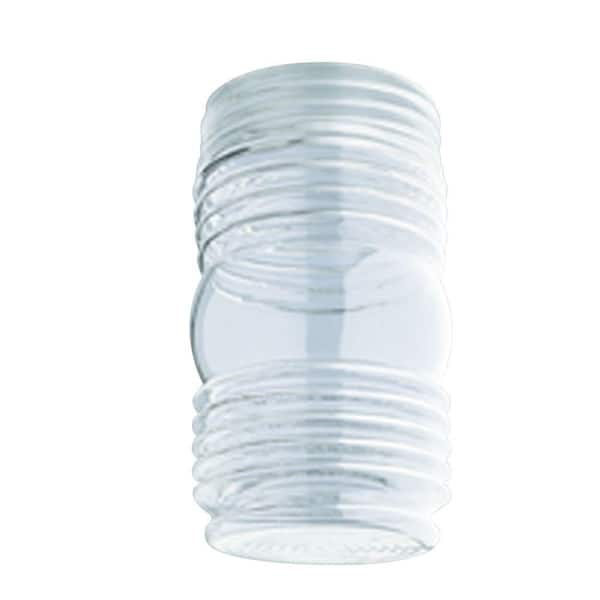 Westinghouse 5-1/2 in. Polycarbonate Threaded Neck Shade with 3-1/4 in ...