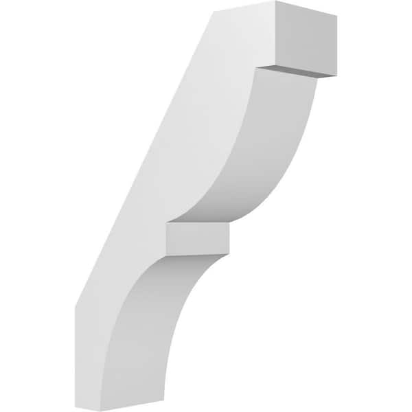 Ekena Millwork Valencia 3 in. W x 12 in. H x 8 in. D Polyurethane Knee Brace