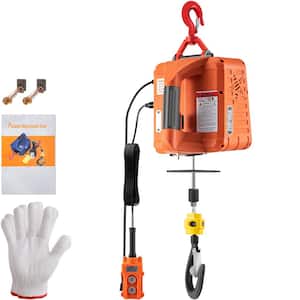 1100 lbs. Electric Hoist Winch Electric Cable hoist 25 ft. Lifting Height with Wire Remote Controller for Garage