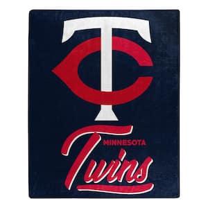 MLB Minnesota Twins Signature Raschel Multi-Colored Throw Blanket