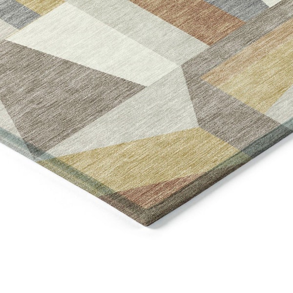 Chantille Machine Washable Indoor/Outdoor Abstract ACN2327 Beige 3 ft. x 4 ft. Area Rug