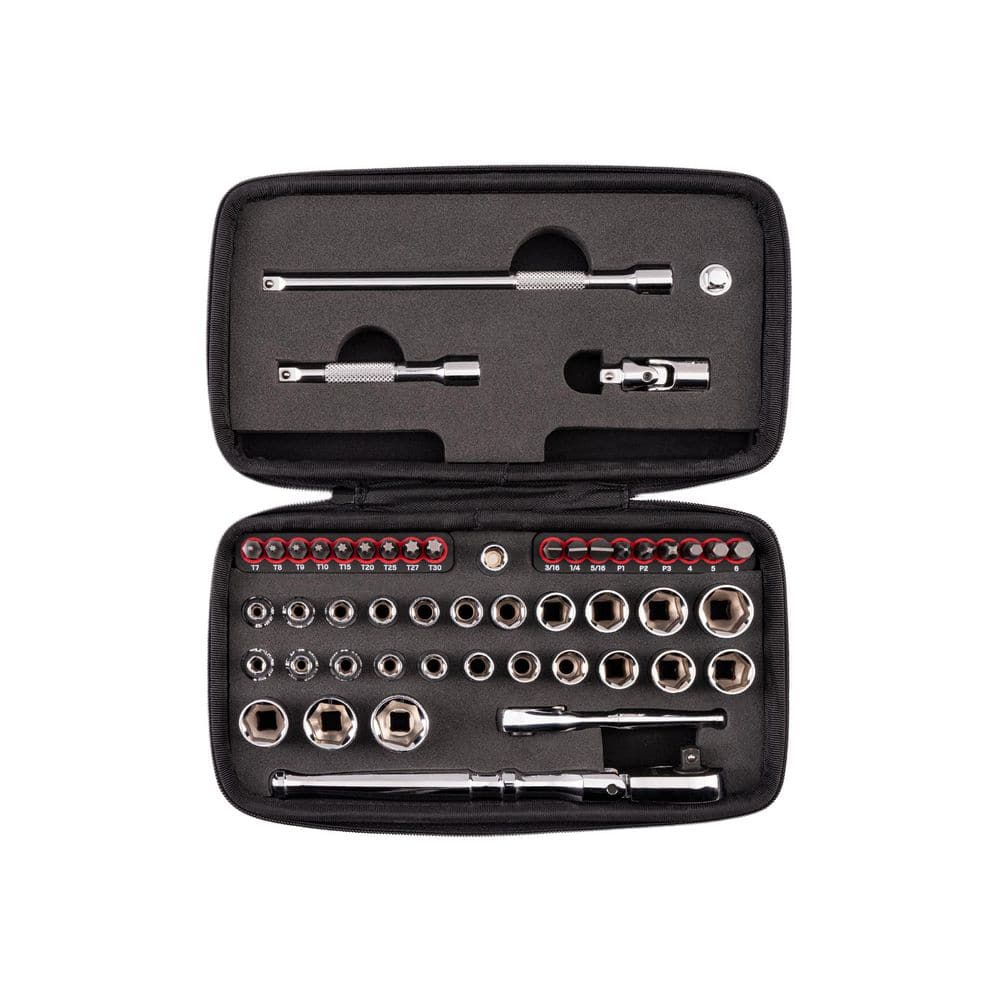 1/4 Inch Drive Small Engine Repair Kit with Flex Head Quick-Release Ratchet and Case (50-Piece) price history on PriceWatchPro
