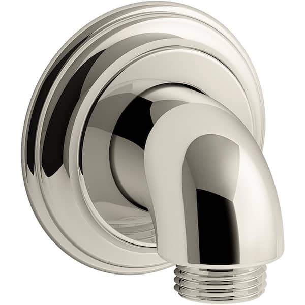 KOHLER Bancroft Wall-Mount Supply Elbow with Check Valve, Polished Chrome