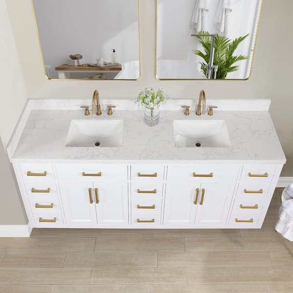 Altair Gavino 84 in.W x 22 in.D x 34 in.H Bath Vanity in