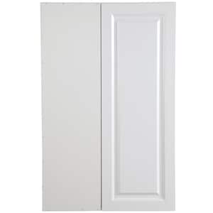 Benton Assembled 27x42x12.5 in. Blind Wall Corner Cabinet in White