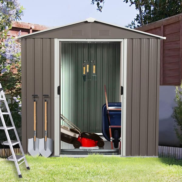 6 ft. x 5 ft. Metal Shed with Double Door (30 sq. ft.)
