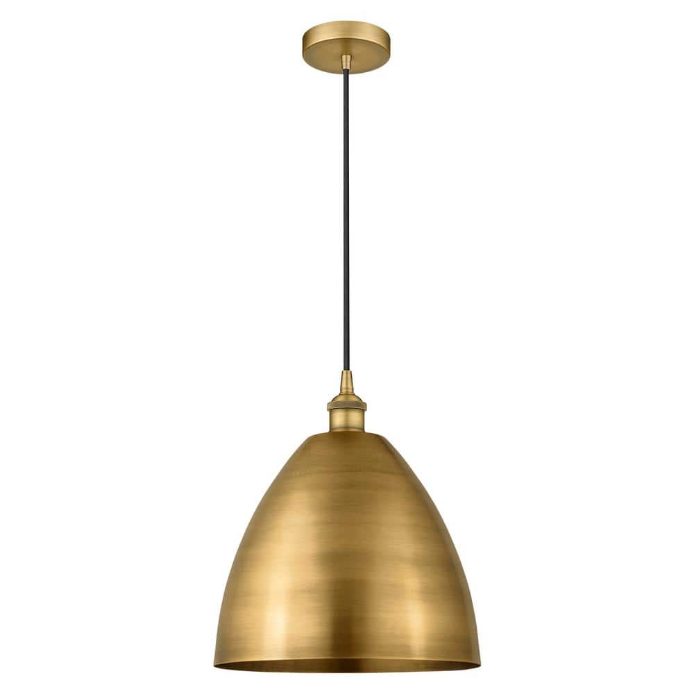 Edison Dome 100-Watt 1-Light Brushed Brass Standard Mini Pendant Light with Metal Shade price history on PriceWatchPro