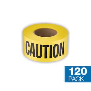 3 in. x 1000 ft. Caution/Cuidado Standard Barricade Tape (120-Pack)