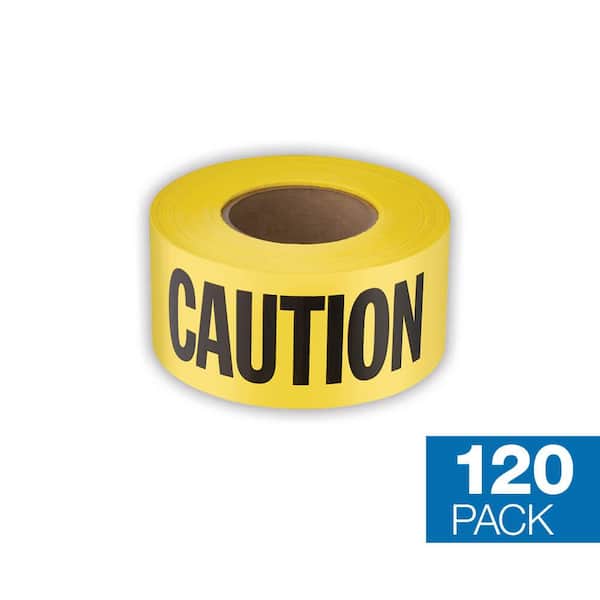 3 in. x 1000 ft. Caution/Cuidado Standard Barricade Tape (120-Pack)