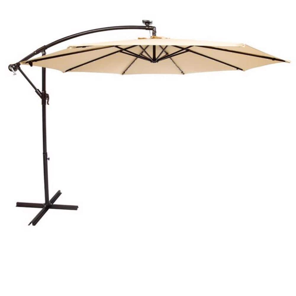 living accents offset 9 ft tiltable taupe patio umbrella ft. Market : Patio, Lawn & Garden Enhance your outdoor living space with the Living Accents 10 ft Living Accents 9 ft. Tiltable