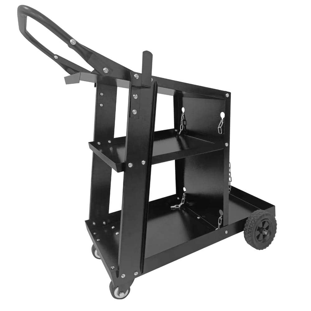 Welding Cart with Wheels, 3 Tier Welding Carts for Mig Welder with Tank Storage Safety Chains, 220 LBS Capacity price history on PriceWatchPro