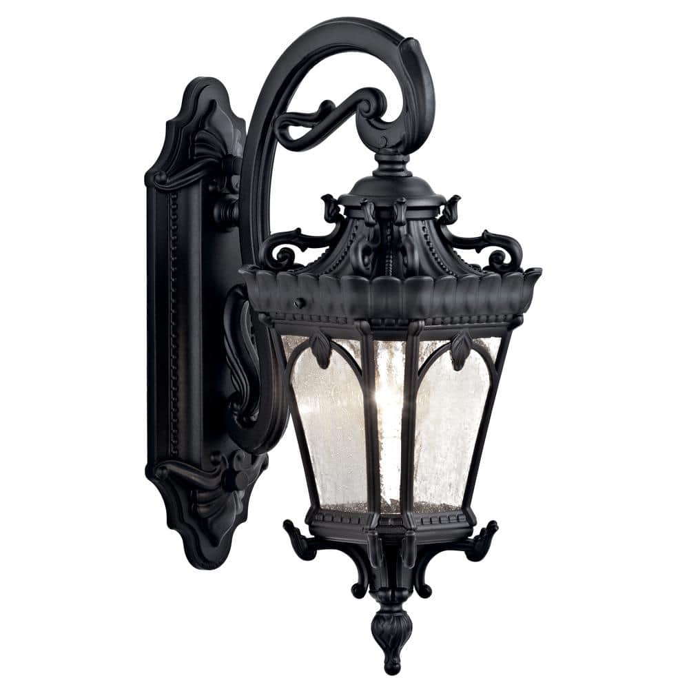 Tournai 1-Light Textured Black Outdoor Hardwired Wall Lantern Sconce with No Bulbs Included (1-Pack) price history on PriceWatchPro