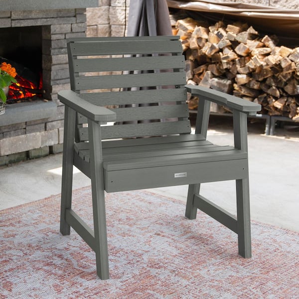 Highwood Weatherly Coastal Teak Recycled Plastic Outdoor Garden Chair