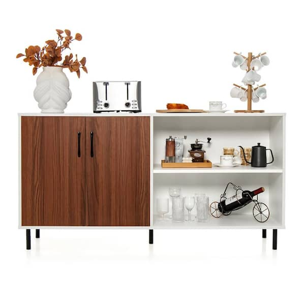 https://images.thdstatic.com/productImages/3562b984-c51f-481d-af12-90b6e90ecd3c/svn/walnut-white-gymax-sideboards-buffet-tables-gym11076-4f_600.jpg