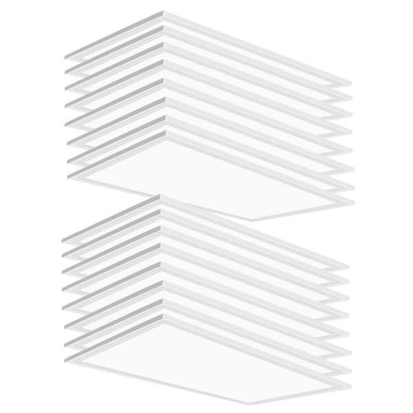 WYZM 2 ft. x 4 ft. 175-Watt Equivalent Integrated White LED Troffer Panel Light 5000K Bright White LED Panel Light (4-Piece)