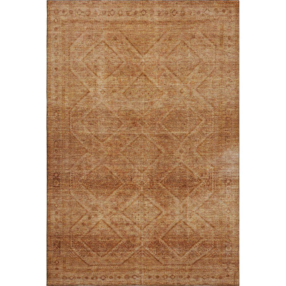 Mayfield Premium Machine Washable Abstract AMF2060 Copper 5 ft. x 7 ft. 6 in. Area Rug price history on PriceWatchPro