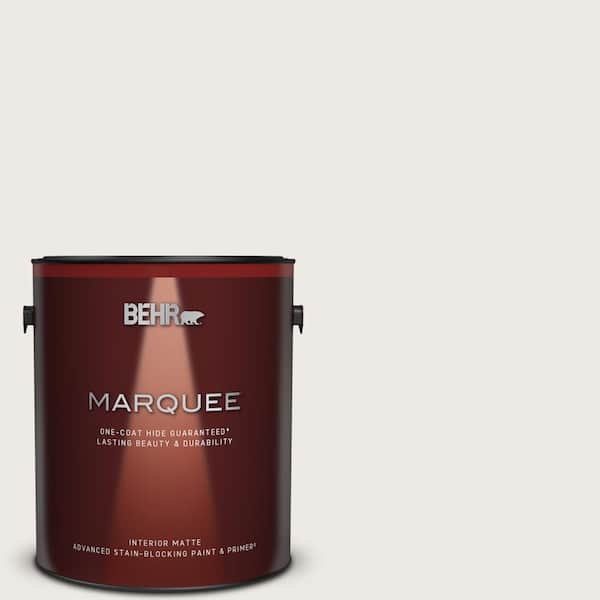 BEHR MARQUEE 1 gal. #750A-1 Chalk color Matte Interior Paint & Primer