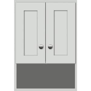 Shaker 18 in. W x 8.5 in. D x 26 in. H Simplicity Wall Cabinet/Toilet Topper/Over the John in Dewy Morning