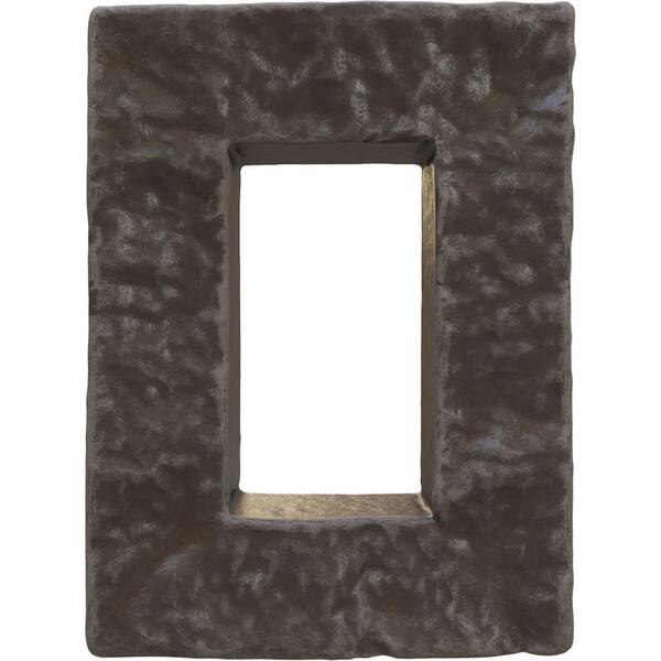 Ekena Millwork 4 in. W x 3 in. D x 7-7/8 in. H Universal Electrical Cover for StoneWall Faux Stone Siding Panels in River Moss