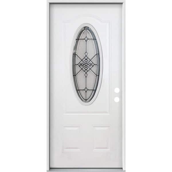 Oval Lite (Steel) Entry Door